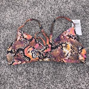 New with tags! Shade a& shore snake skin swim top